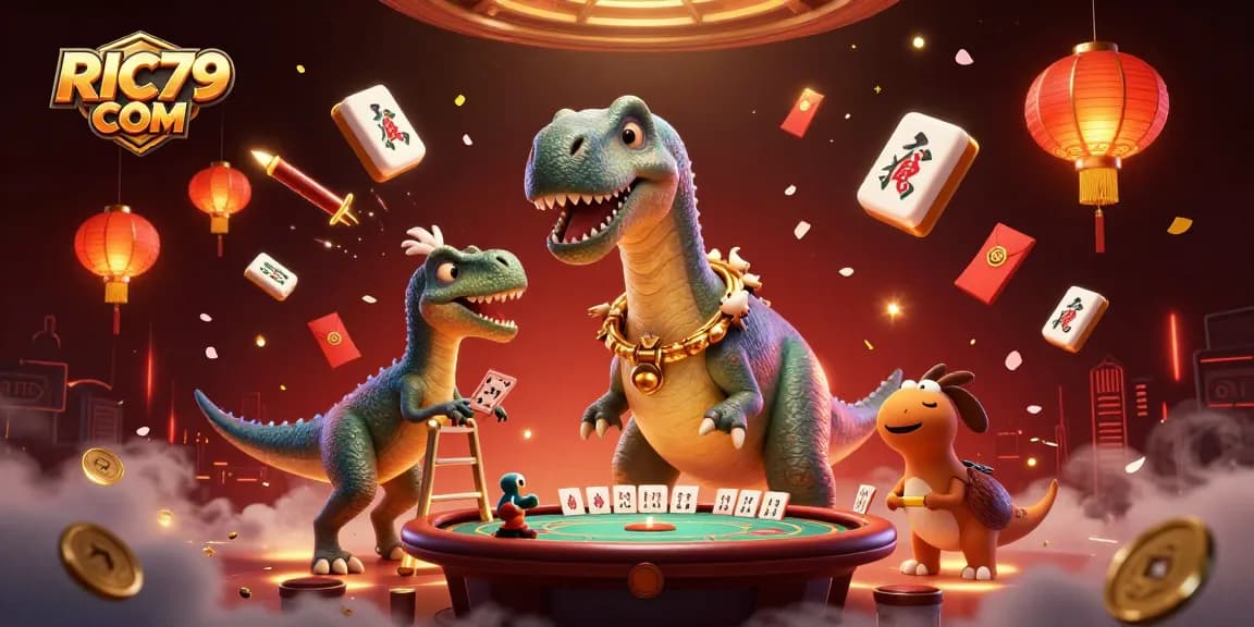 Experience thrilling poker at RIC79 COM with charming characters and festive casino elements in vibrant 3D.