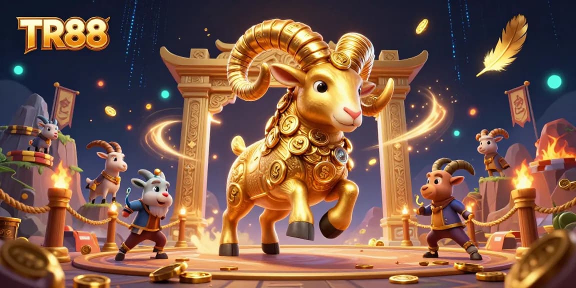 Experience thrilling action with TR88 in this vibrant 3D casino illustration.
