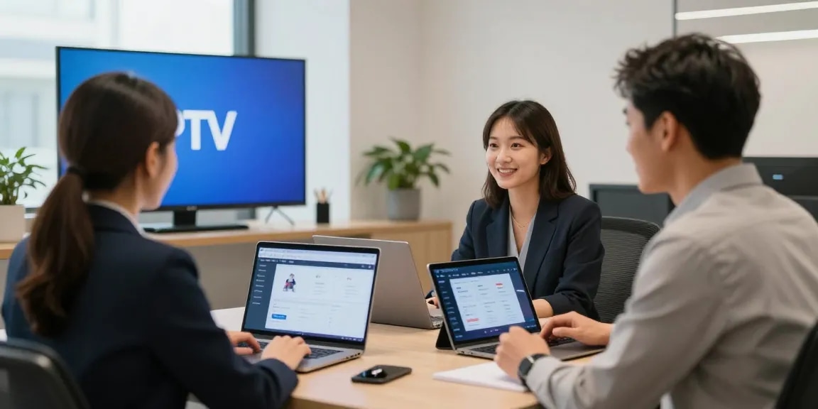 "Trusted IPTV reseller providing local services in a professional setting"