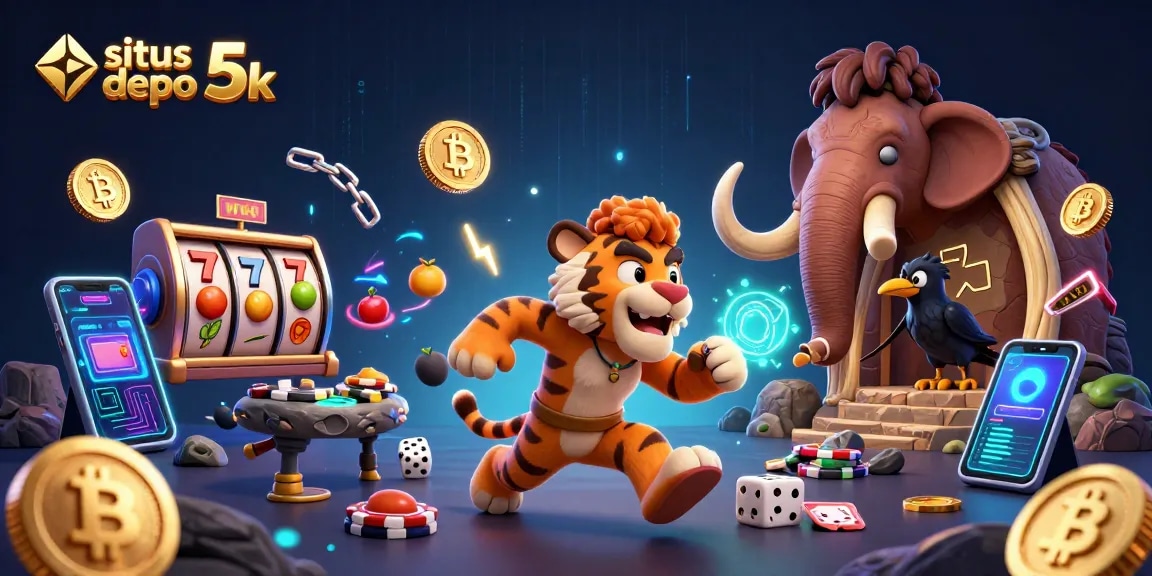 Engage with high-stakes thrills at situs depo 5k, featuring vibrant casino action and dynamic gaming elements.