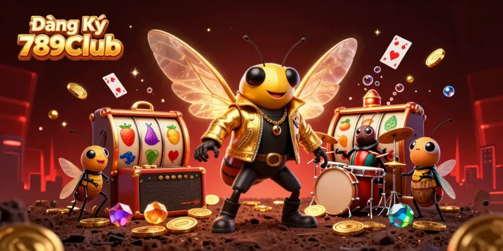 Win with Đăng Ký 789Club by creating an exciting gaming account with vibrant animated casino elements.